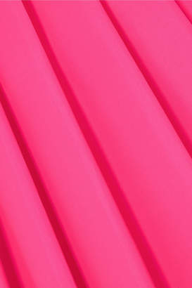 Prada Wrap-effect Pleated Shell Skirt - Pink