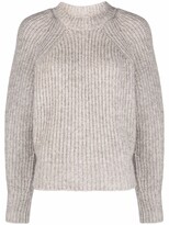 Thumbnail for your product : Isabel Marant Chunky-Knit Mock Neck Jumper