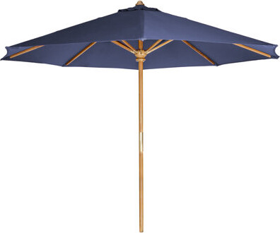 All Things Cedar Java Teak 10-ft Teak Market Umbrella