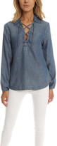 Thumbnail for your product : Frame Lace Up Blouse
