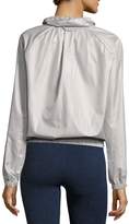 Thumbnail for your product : Heroine Sport Racing Wind-Resistant Athletic Jacket, Silver