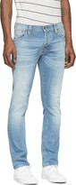 Thumbnail for your product : Nudie Jeans Blue Faded Grim Tim Jeans