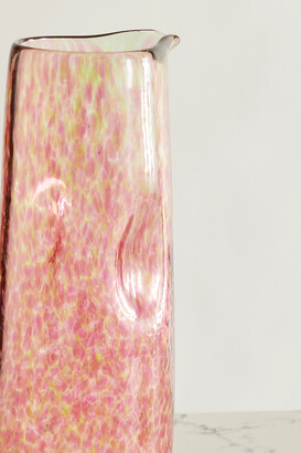 Vanderohe Curio - + Net Sustain Large Glass Jug - Pink