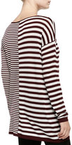 Thumbnail for your product : Alexander Wang T by Long-Sleeve Combo Stripe Tee