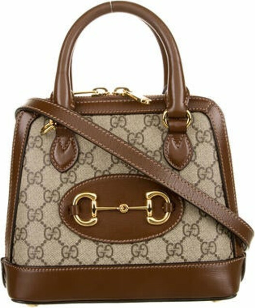 Gucci GG Supreme Mini Horsebit Top Handle Bag ShopStyle