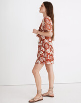 Thumbnail for your product : Madewell Petite Silk Tie-Front Mini Dress in Sunflower Season