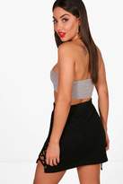 Thumbnail for your product : boohoo Basic One Shoulder Fine Strap Super Crop