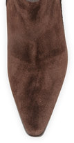 Thumbnail for your product : Donald J Pliner Loro Suede Kitten-Heel Bootie, Dark Bronze