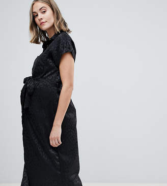 New Look Maternity midi dress in animal print