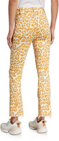 Thumbnail for your product : Mother The Hustler Ankle Fray Printed Jeans