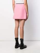 Thumbnail for your product : Miu Miu contrast piping A-line skirt