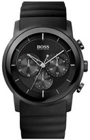 Thumbnail for your product : HUGO BOSS Round Chronograph Rubber Strap Watch, 42mm