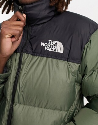 The North Face 1996 Retro Nuptse down puffer jacket in olive green -  ShopStyle
