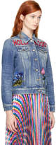 Thumbnail for your product : Gucci Blue Denim Hollywood Bunny Jacket