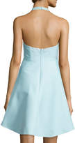Thumbnail for your product : Halston Sleeveless V-Neck A-line High-Low Cocktail Dress