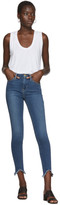 Thumbnail for your product : Frame Blue Le High Skinny Triangle Hem Jeans