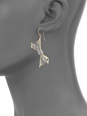 Alexis Bittar Crystal-Encrusted Origami Drop Earrings