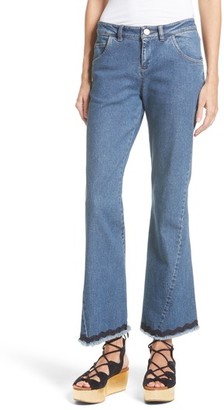 See by Chloe Women's Scallop Trim Bootcut Jeans