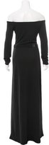 Thumbnail for your product : Halston Off-the-Shoulder Long Sleeve Gown