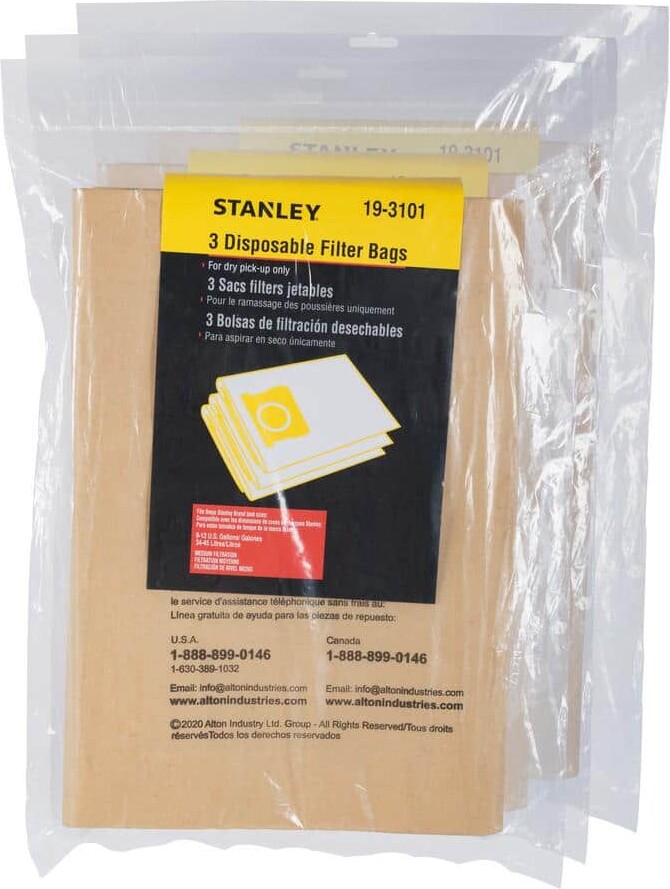 9 Gal. to 12 Gal. Disposable Filter Bag for Wet/Dry Vacuums (12-Pack)