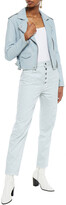 Thumbnail for your product : J Brand Heather Cropped High-rise Tapered Jeans