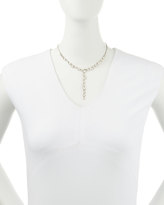 Thumbnail for your product : Alexis Bittar Fine Quartz Y-Drop Necklace with Claw Diamonds