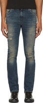 Thumbnail for your product : Nudie Jeans Indigo Distressed Tube Tom Jeans
