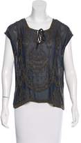 Thumbnail for your product : Gryphon Silk Embellished Top