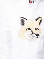 Thumbnail for your product : MAISON KITSUNÉ embroidered fox T-shirt