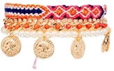 Thumbnail for your product : ASOS Coachella Coin Bracelet Pack