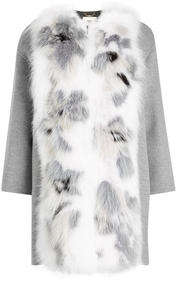 Fendi Cashmere Coat with Fox Fur