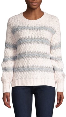 Rebecca Taylor Lurex Stripe Knit Sweater