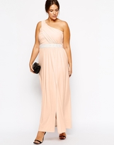 Thumbnail for your product : ASOS CURVE Embellished One Shoulder Maxi Dress