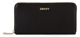 DKNY Large Tribeca Tumbled Leather Zip-Around Wallet