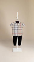 Thumbnail for your product : Burberry Washed Check Cotton Short Sleeve Shirt