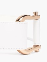 Thumbnail for your product : Gabriela Hearst Saddle Leather Belt - White Gold