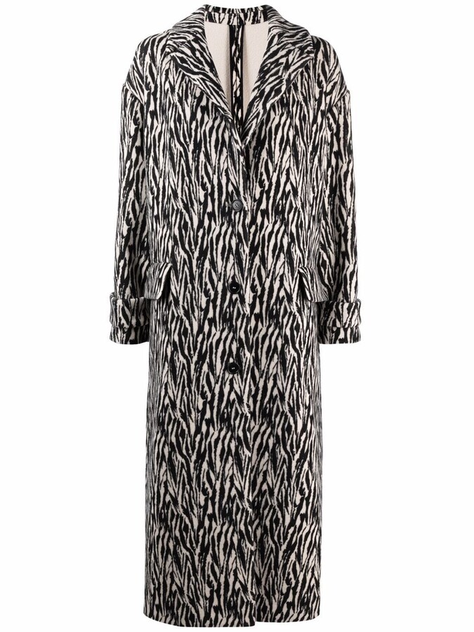 zebra print duster jacket