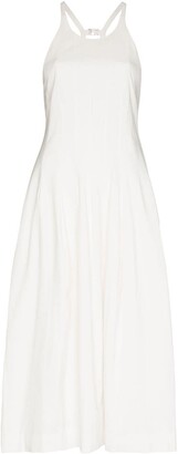 Low Classic Cutting Line sleeveless maxi dress