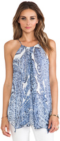 Thumbnail for your product : Milly Watercolor Paisley Print Gathered Tank