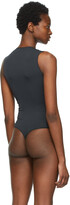 Thumbnail for your product : SKIMS Black Essential Thong Bodysuit