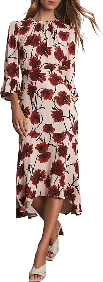 Mint Velvet Women's Floral Print Midi Dress
