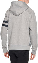 Thumbnail for your product : Lanvin Marled Front-Zip Hoodie w/Grosgrain Trim