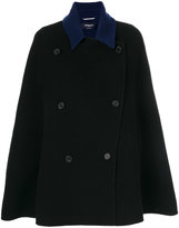 Thumbnail for your product : Rochas contrast collar cape coat