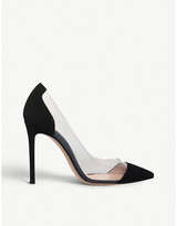 Thumbnail for your product : Gianvito Rossi Women's Black Calabria Suede & Pvc Courts, Size: EUR 35 / 2 UK WOMEN