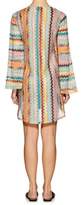 Thumbnail for your product : Missoni Mare Women's Lace-Up Zigzag-Knit Mini Coverup