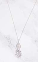 Thumbnail for your product : PrettyLittleThing Silver Renaissance Saint Diamante Halo Necklace