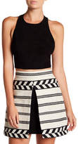 Thumbnail for your product : Alice + Olivia Suede Racerback Tank