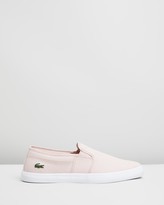 Thumbnail for your product : Lacoste Women's Pink Slip-On Sneakers - Tatayla Slip-On Sneakers - Women's - Size 3 at The Iconic