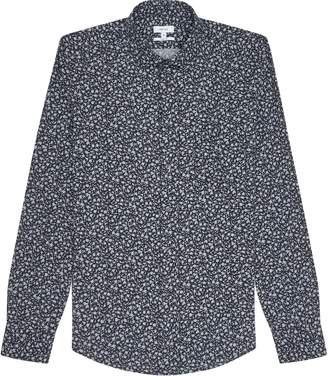 Reiss CECI FLORAL PRINTED SHIRT Navy