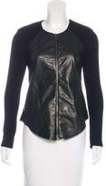 Thumbnail for your product : Raquel Allegra Leather-Paneled Jacket